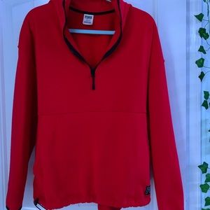 PINK Quarter-zip Classic Logo Sweatshirt